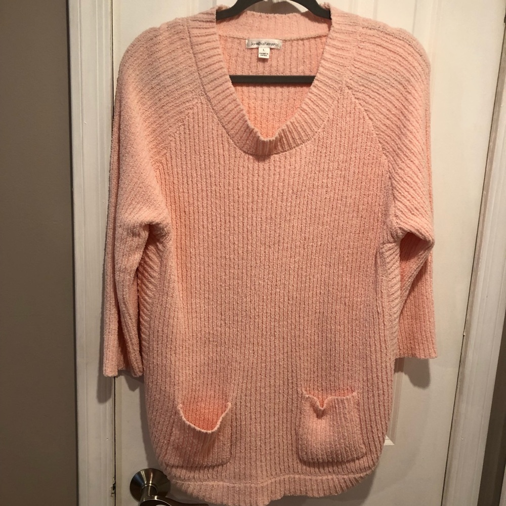 John Paul Richard L pink sweater
